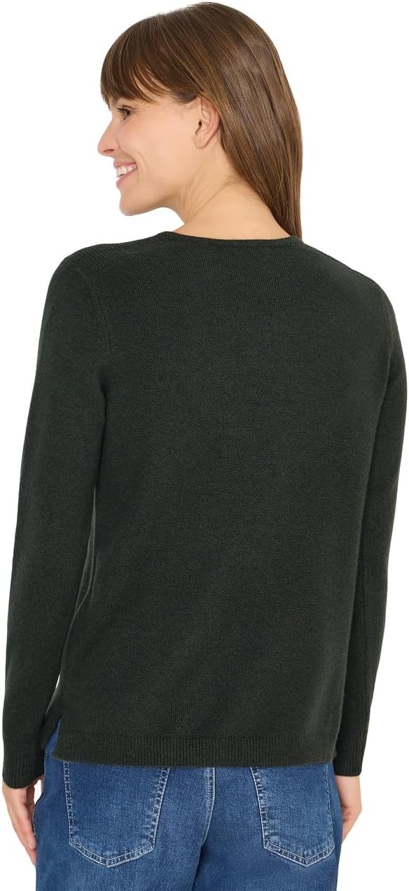Cecil Damen Strickpullover XS Active Khaki Melange, XS Active Khaki Melange