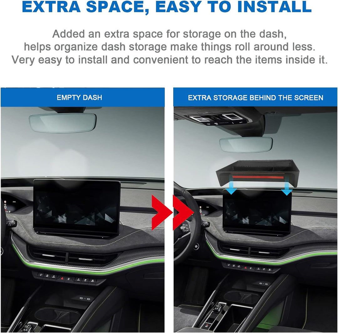 [3 Stück] CDEFG Kompatibel mit Dacia Spring Electric EV 2022 2023 Mittelkonsole Organizer Aufbewahru