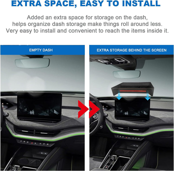 [3 Stück] CDEFG Kompatibel mit Dacia Spring Electric EV 2022 2023 Mittelkonsole Organizer Aufbewahru