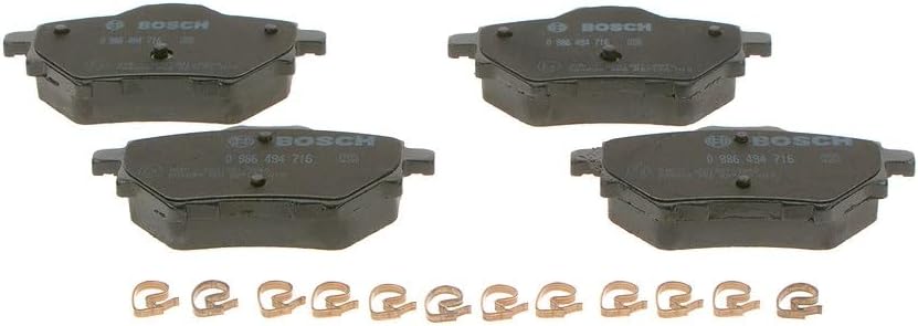 Bosch BP1711 Bremsbeläge - Hinterachse - ECE-R90 Zertifizierung - vier Bremsbeläge pro Set