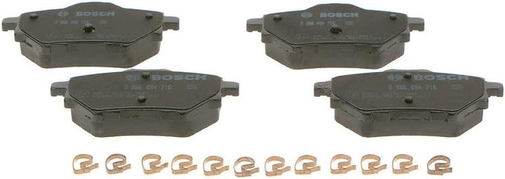 Bosch BP1711 Bremsbeläge - Hinterachse - ECE-R90 Zertifizierung - vier Bremsbeläge pro Set