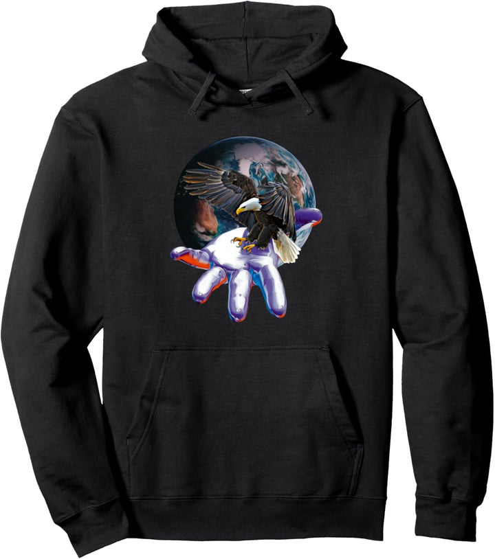 Adler Motiv Raubvogel Pullover Hoodie