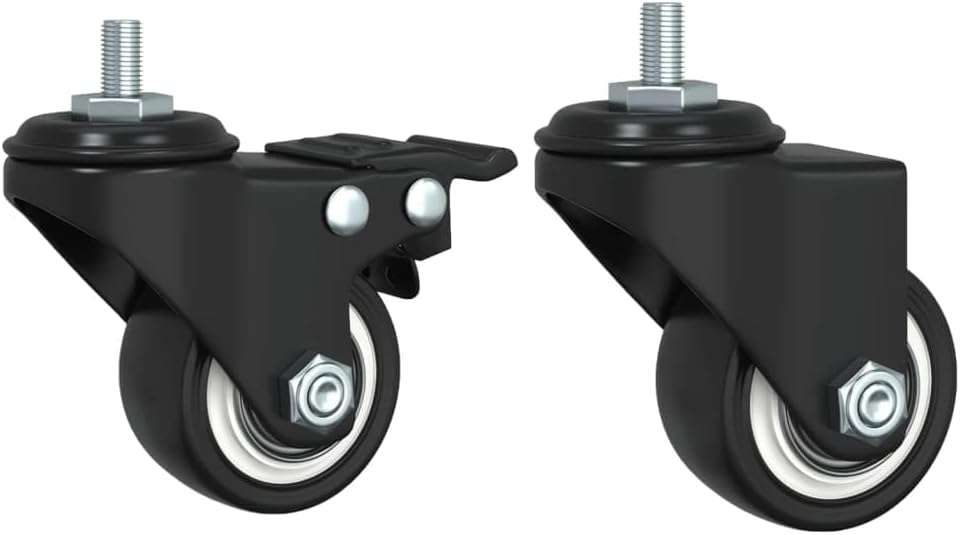 vidaXL Küchenwagen, Rollwagen mit 4 Rollen Stauraum, Beistellwagen für Küche Badezimmer Büro, Servie