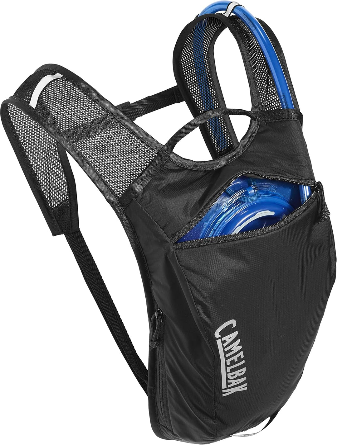 CamelBak Hydrobak Leichter Fahrrad-Trinkrucksack, 1,4 l Schwarz/Silber Trinkrucksack, Schwarz/Silber
