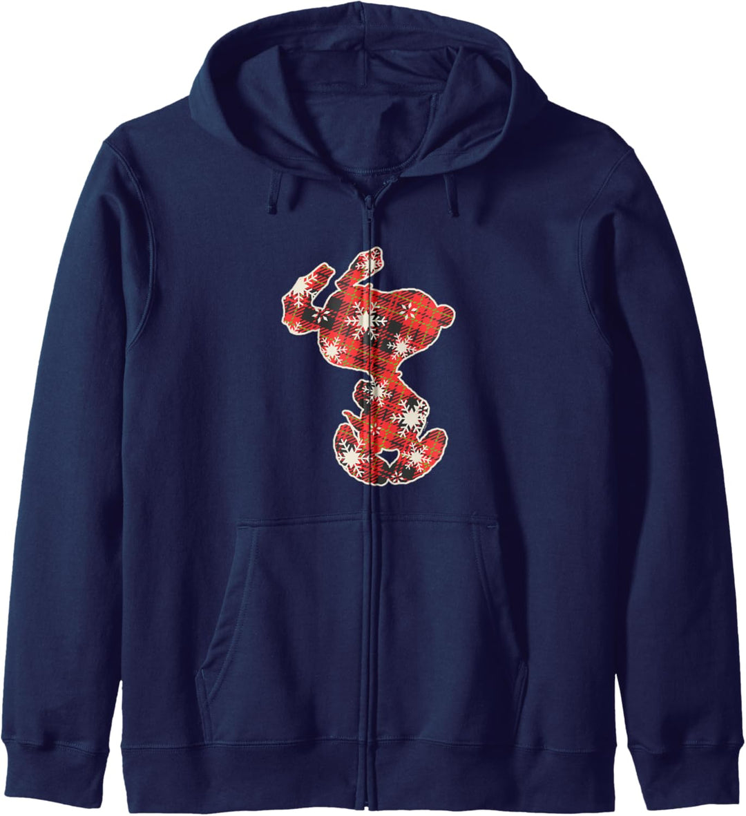 Peanuts Snoopy Feiertagsplaid Kapuzenjacke