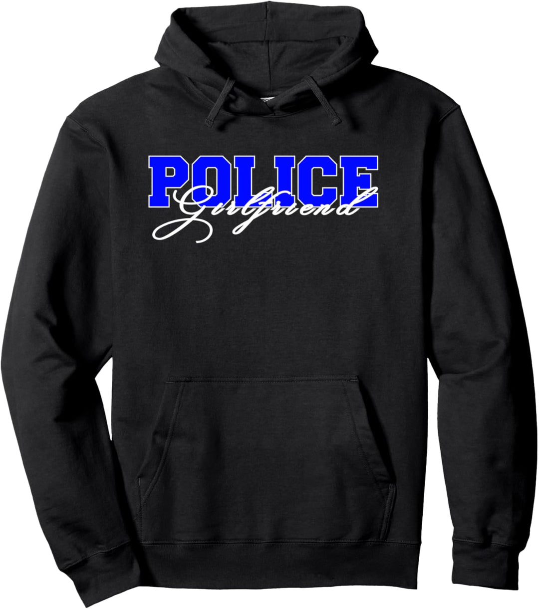 Polizei Freundin Verlobte dünne blaue Linie Strafverfolgung Pullover Hoodie