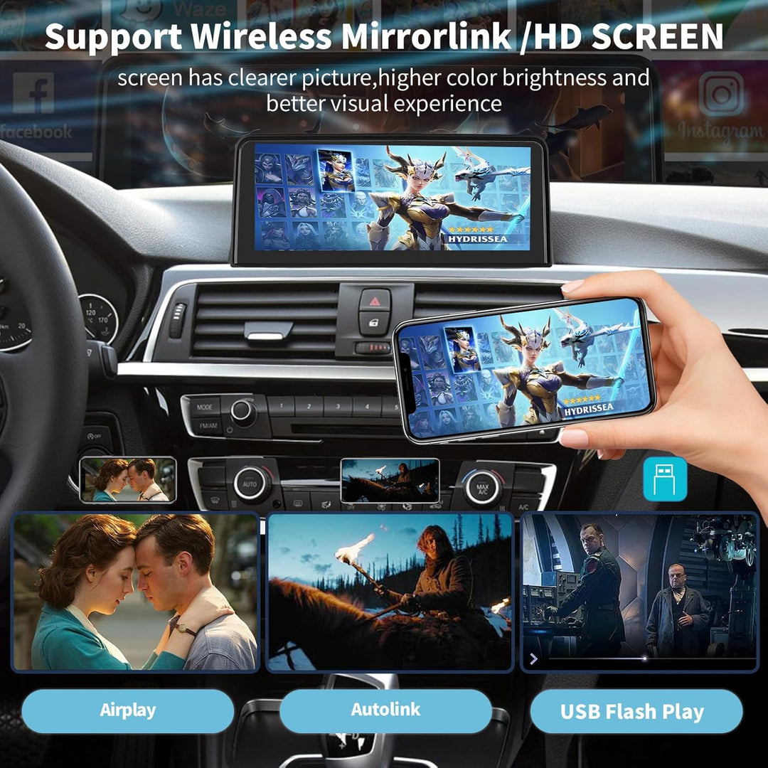 Drahtlos Carplay/Android Auto 10.25'' Multimedia Radio Linux Touchscreen für BMW 3 4 Serie F30/F31/F