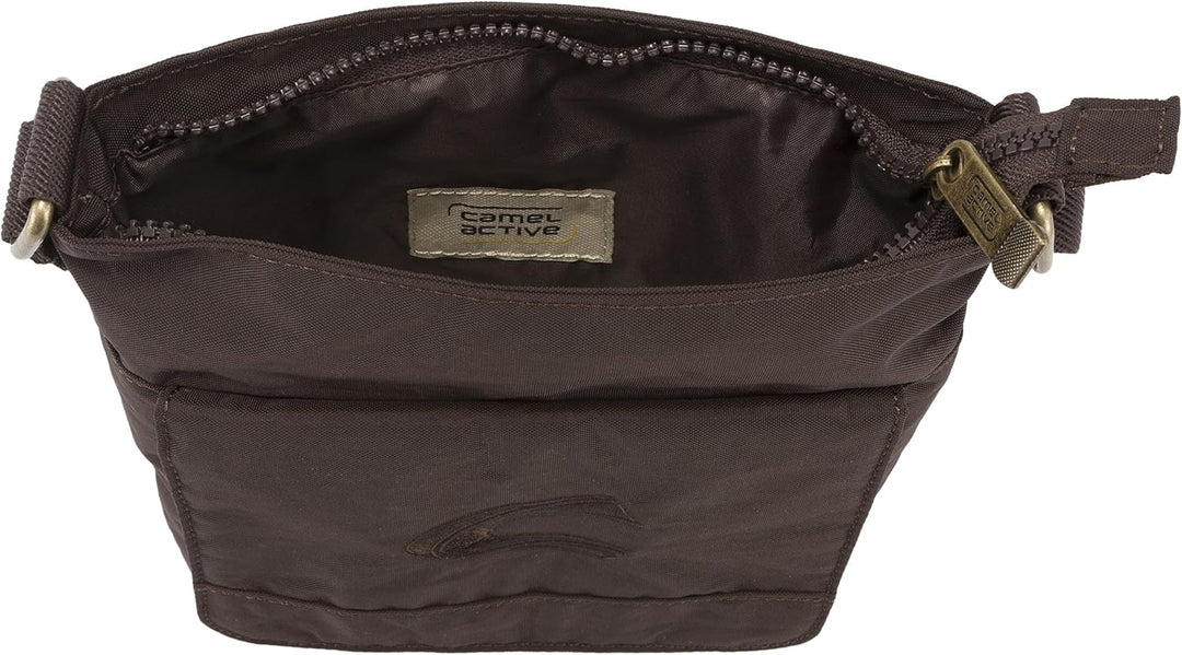 camel active Journey Herren Umhängetasche Crossbody Bag Klein Beige 23x5x23, Beige 23x5x23