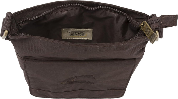 camel active Journey Herren Umhängetasche Crossbody Bag Klein Beige 23x5x23, Beige 23x5x23