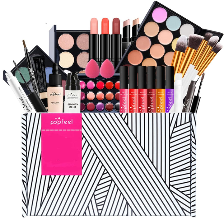 FantasyDay Multifunktions Exquisite Kosmetik Geschenkset Make-up Schmink Kit für Gesicht, Augen und