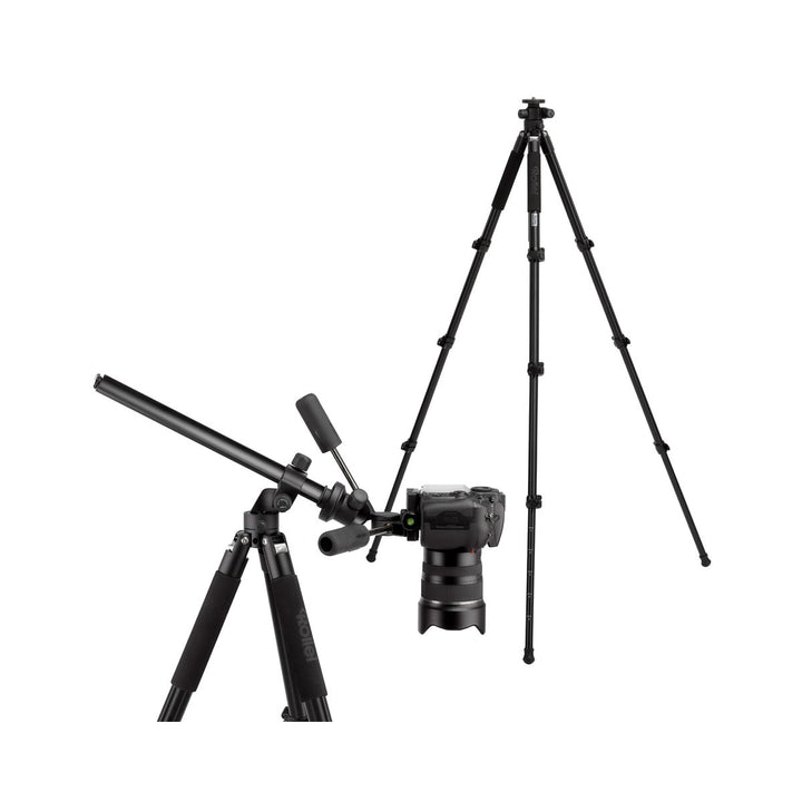 Rollei Rock Solid Gamma 180 Aluminium - Professionelles Stativ mit Dreh und schwenkbarer Mittelsäule