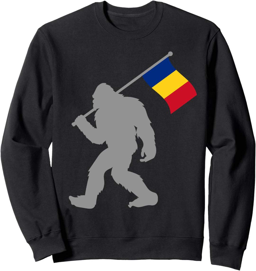 România oder Rumänische Fahne auf Rumänien Flagge Sweatshirt