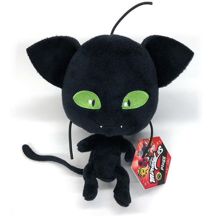 BANDAI - Miraculous Ladybug - Weiches Stofftier 15cm - Plagg - P50692, Plagg