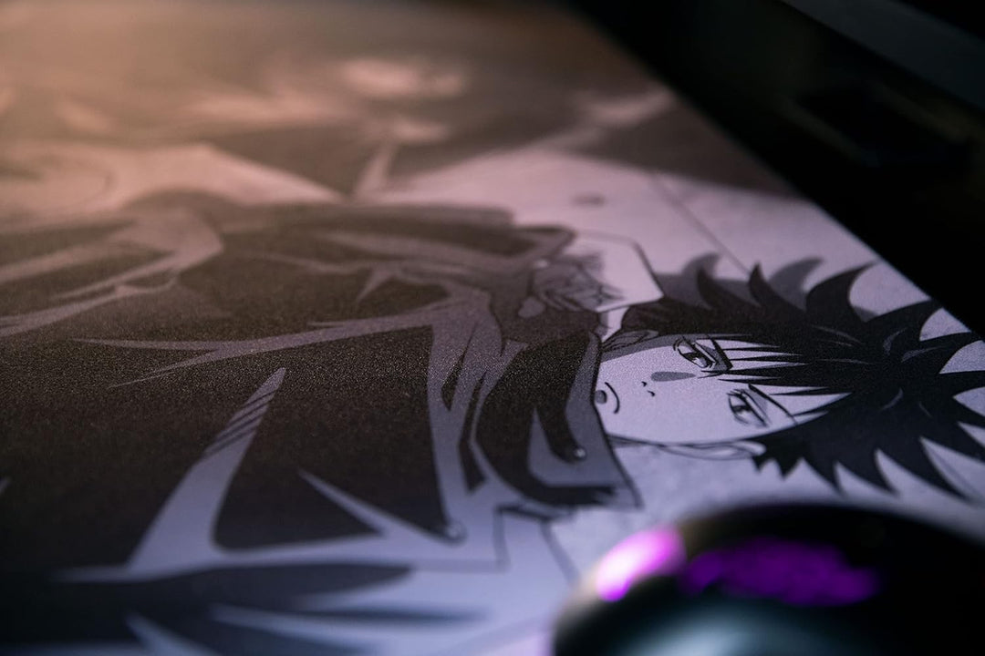 Konix Jujutsu Kaisen Gaming-Mauspad XXL 90 x 46 cm - rutschfeste Unterseite aus Gummi - Motiv Yuji u
