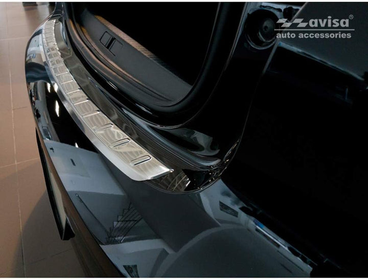 Avisa Edelstahl Heckstossstangenschutz kompatibel mit Peugeot 208 II HB 5-türer 2019- 'Ribs'