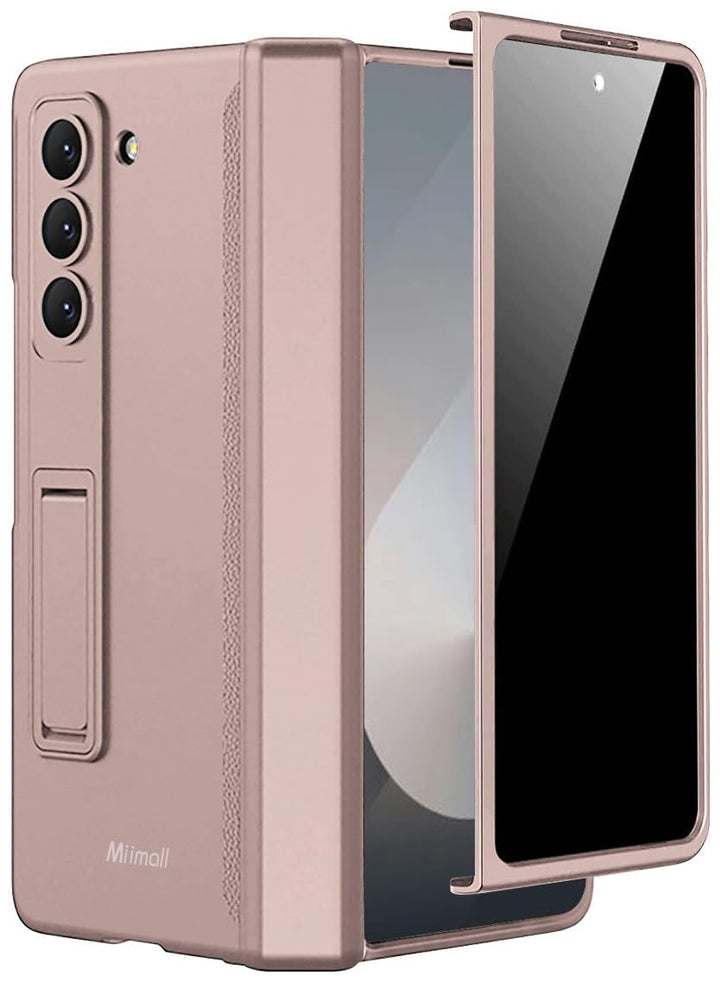 Miimall Kompatibel mit Samsung Galaxy Z Fold 6 Hülle mit Displayschutz Anti-Peeping+Magnetischer Sch
