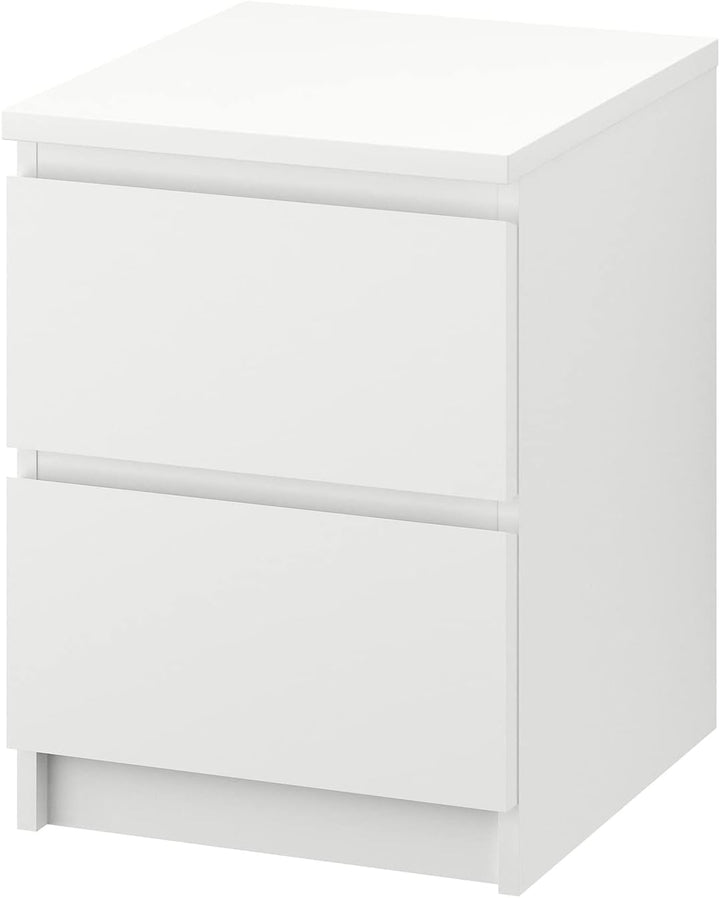 Ikea MALM – Kommode mit 2 Schubladen, Weiss – 40 x 55 cm 1 Weiss, 1 Weiss