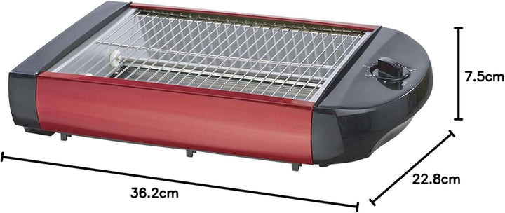 EPIQ 80001211 Flach-Toaster, Tisch-Röster, Edelstahl-Design, Sandwiches, Baguette, 600 Watt Leistung