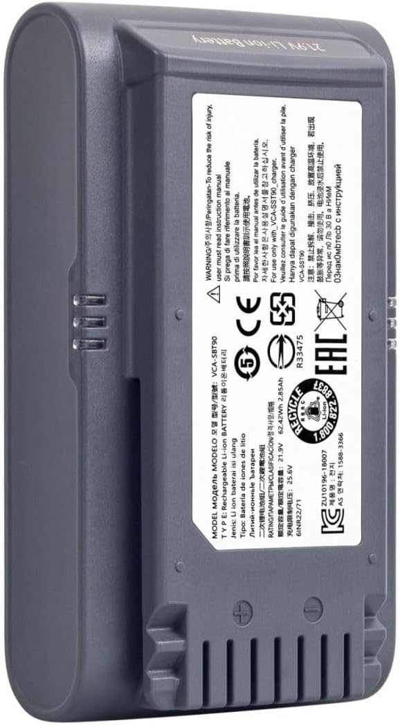 Ersatzakku 4000 mAh für Staubsauger Samsung Jet 75, 75+, 75Pet, Jet90, 90+, kompatibel mit VS20R9046