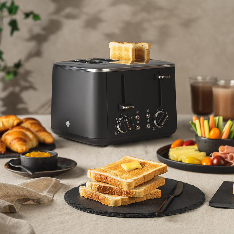 Wilfa Toaster FAMILY I 1.600 W I 7 Bräunungsstufen I 4 Toasts gleichzeitig I Auftau- & Aufwärmfunkti