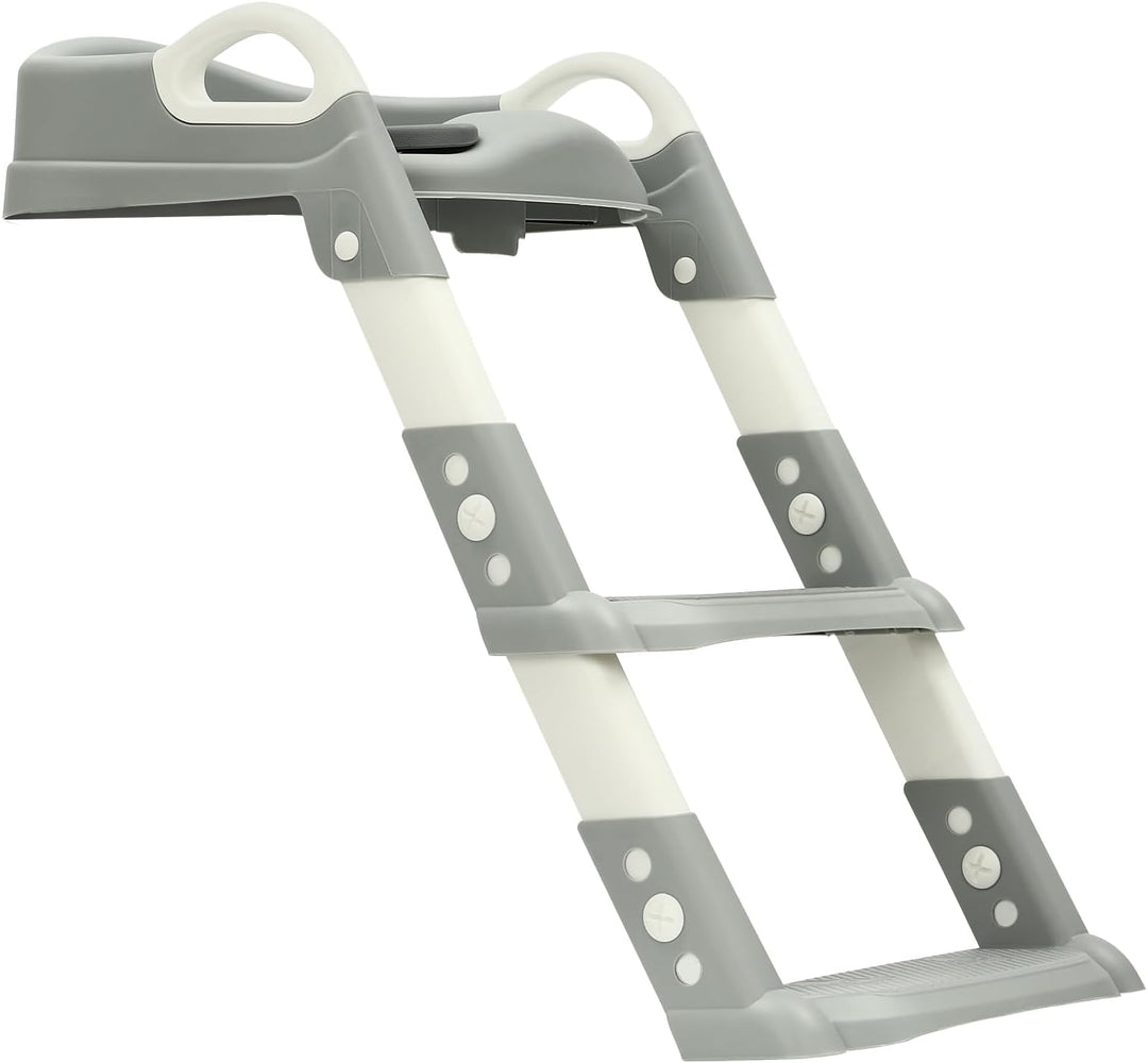 Toilettensitz Baby mit Treppe Kinder Toilettentrainer, Toilettensitz Kinder, mit PU Gepolstert & vie