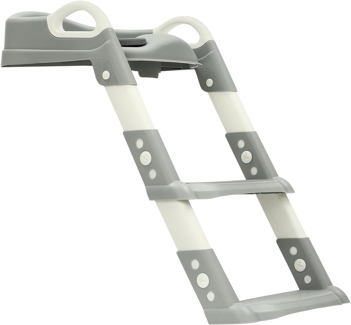 Toilettensitz Baby mit Treppe Kinder Toilettentrainer, Toilettensitz Kinder, mit PU Gepolstert & vie