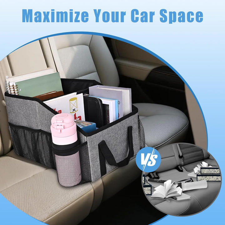 Auto Organizer für Vorne und Rücksitz, Beifahrersitz, Auto Organizer Kinder mit Mehrere Taschen Getr