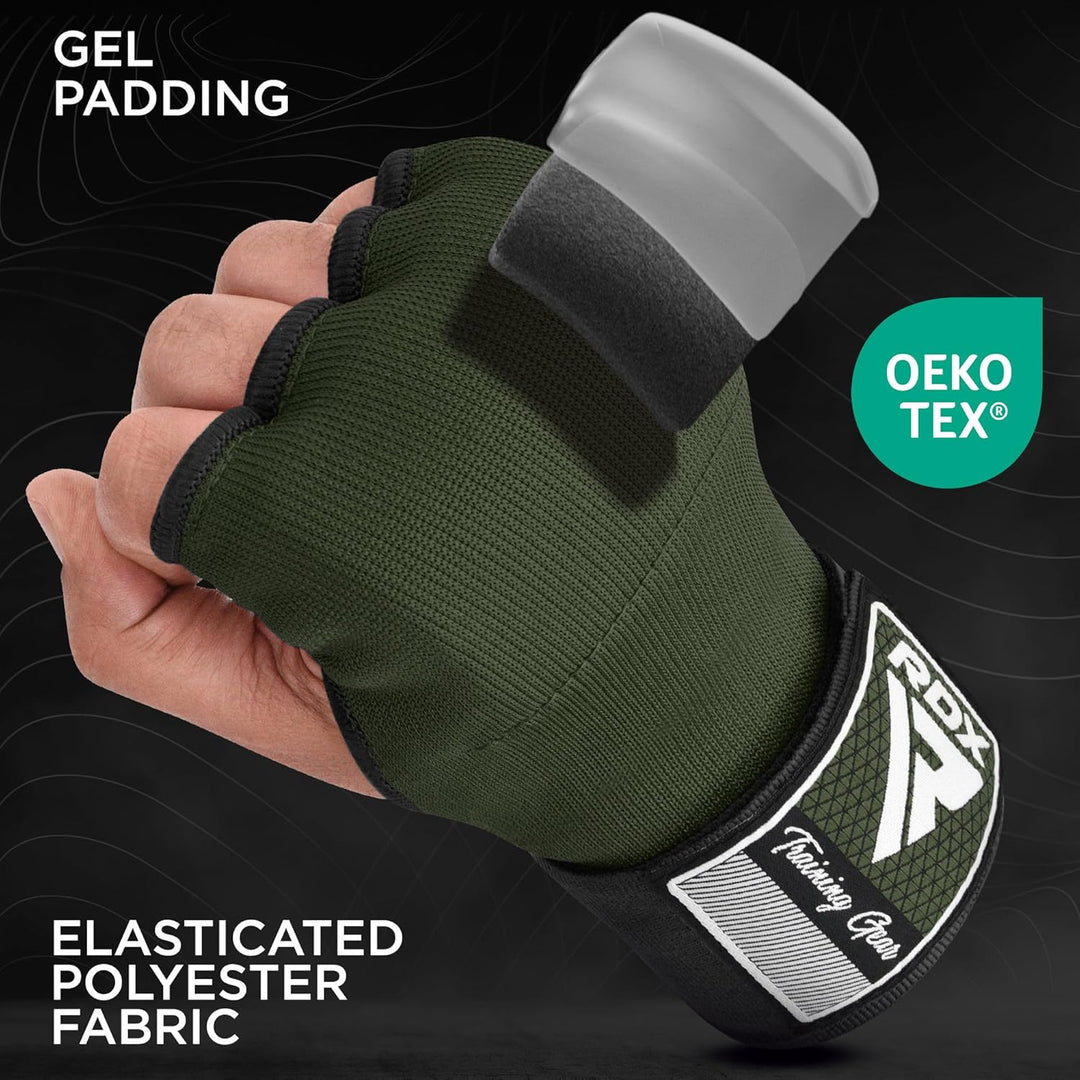 RDX Gel Innenhandschuhe Boxen MMA Muay Thai Training, Elastisch Boxbandagen 100cm Lang Handgelenkban