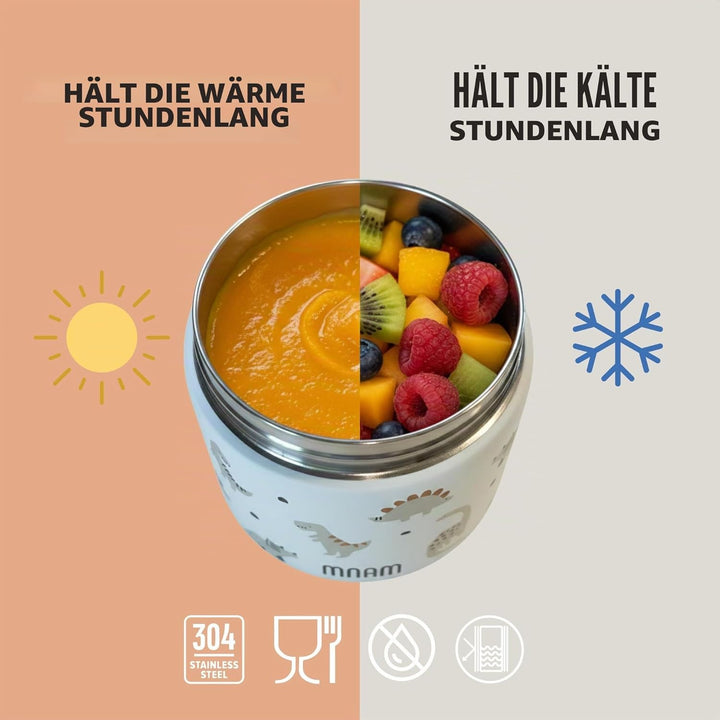 Thermobehälter für Essen Kinder 400 ml - Baby To Go - Thermobox für Essen Kinder - Breiwärmer Unterw