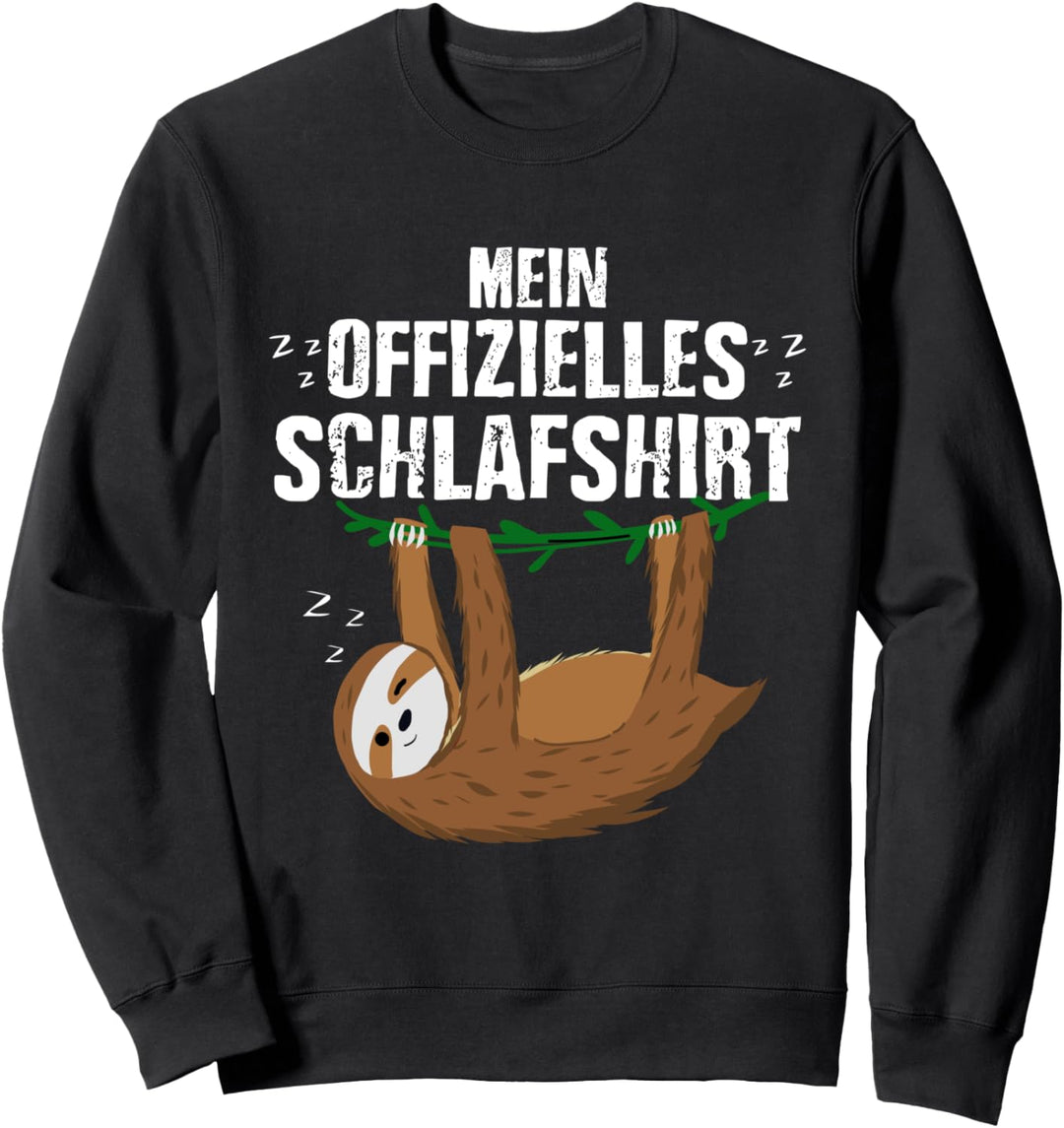 Lustiges mein offizielles Schlafhemd Pyjamas Lazy Sloth Sweatshirt