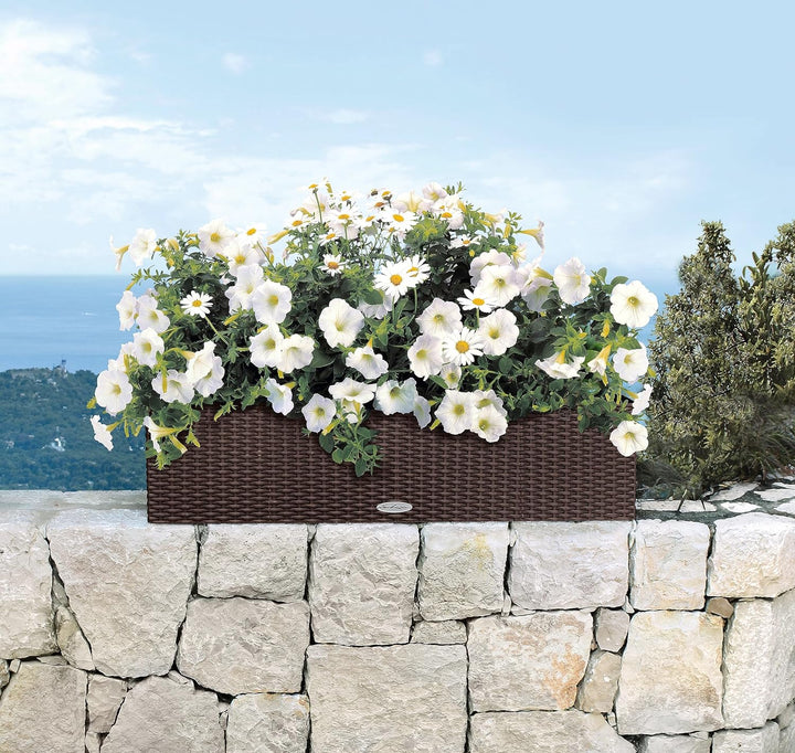 LECHUZA BALCONERA Cottage 80 mokka 15615 Garten 79x19x19 cm Mokka, Garten 79x19x19 cm Mokka