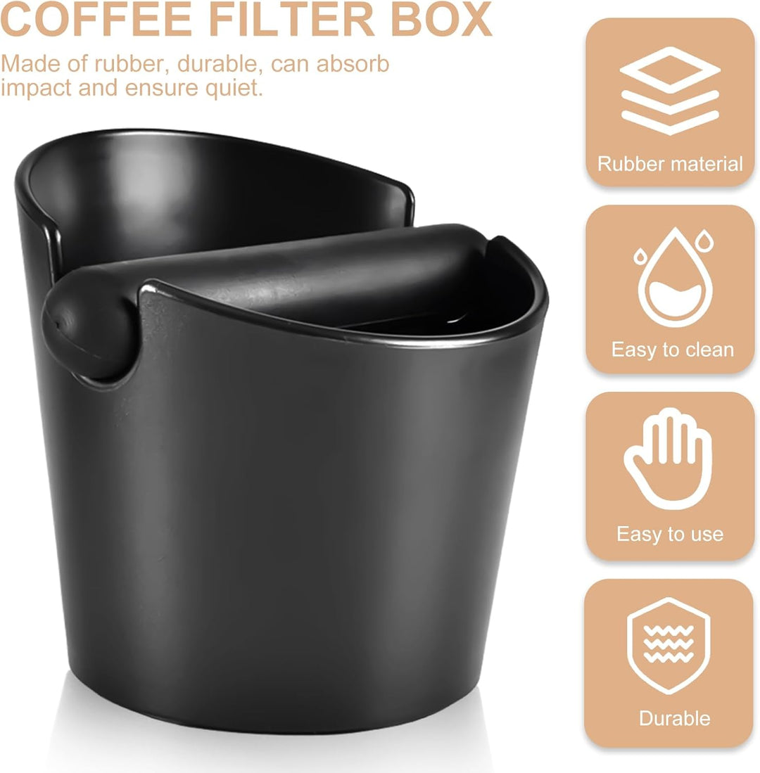 Abklopfbehälter für Siebträger, Kaffeesatz Zbschlagbehälter, Espresso Abklopfbehälter mit Abnehmbar