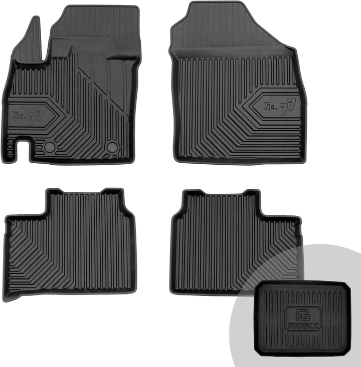 FROGUM No.77 Gummimatten Ganzjahresset von Auto Fussmatten Autofussmatten für Suzuki Ignis III ab 20