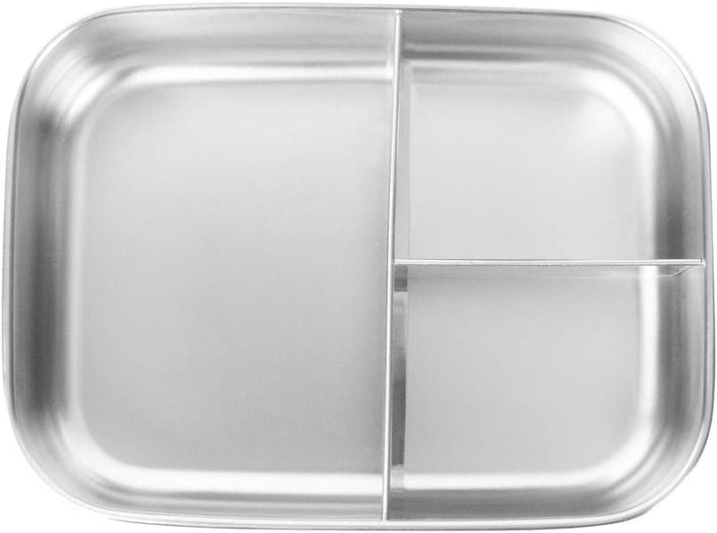 Tatonka Edelstahl Brotdose Lunch Box 3 1000 ml - Brotbox mit drei Fächern - schadstofffrei / BPA-fre