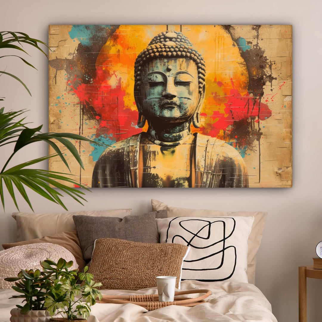 MuchoWow© Leinwandbild Gross 120x80 cm XXL Dekoration Wohnzimmer Bilder Pictures Wall Decoration Liv