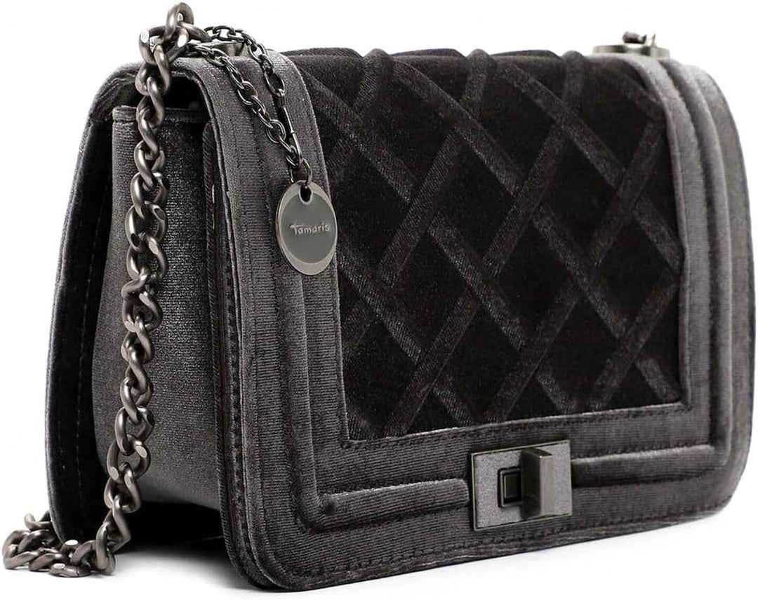 Tamaris Umhängetasche Dorit 31281 Damen Handtaschen Mustermix Einheitsgrösse Grau, Einheitsgrö&