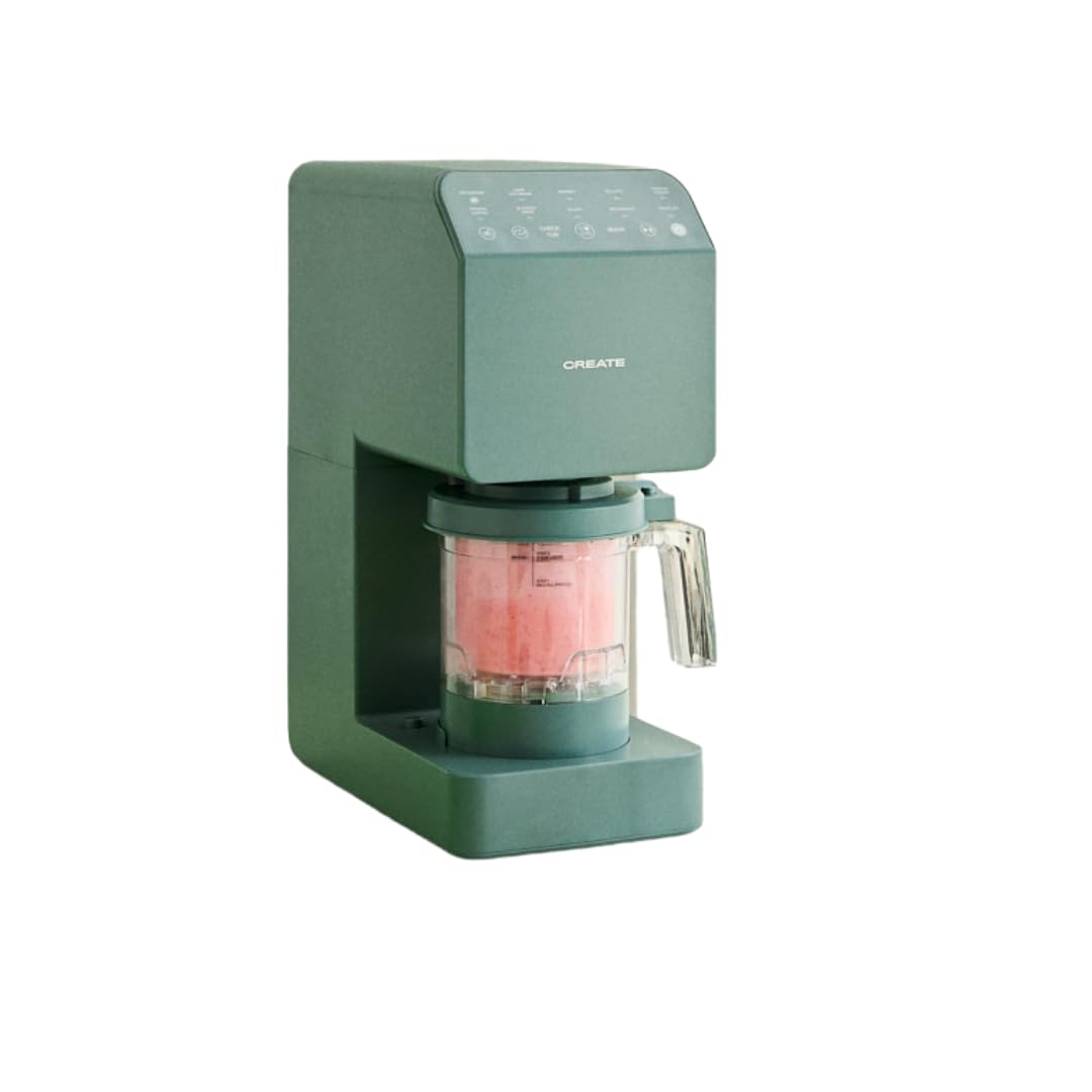 CREATE ICE CREAM MAKER STUDIO / Multifunktions-Eismaschine, 600 ml, 3 Behälter, Salbeigrün / Magnetv
