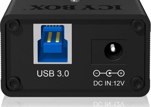 ICY BOX Box IB-AC6113 13-fach USB 3.0 Hub mit 12 V / 5 A Stromadapter, Aluminiumgehäuse und USB-Lade