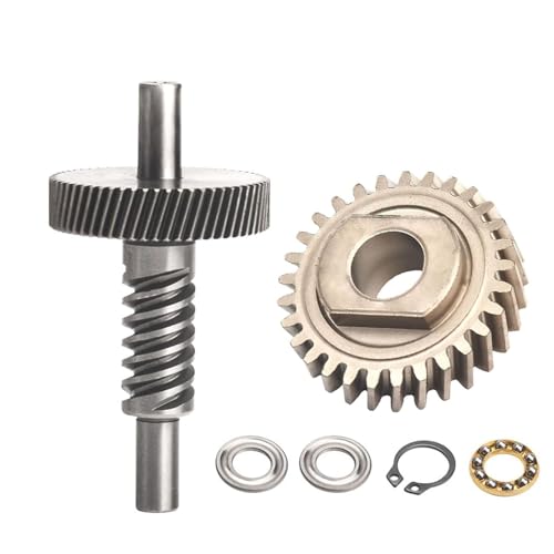 9709231 WP9709231 Schneckengetriebe & 9706529 W11086780 Getriebe-Set, kompatibel mit Whirlpool Stand