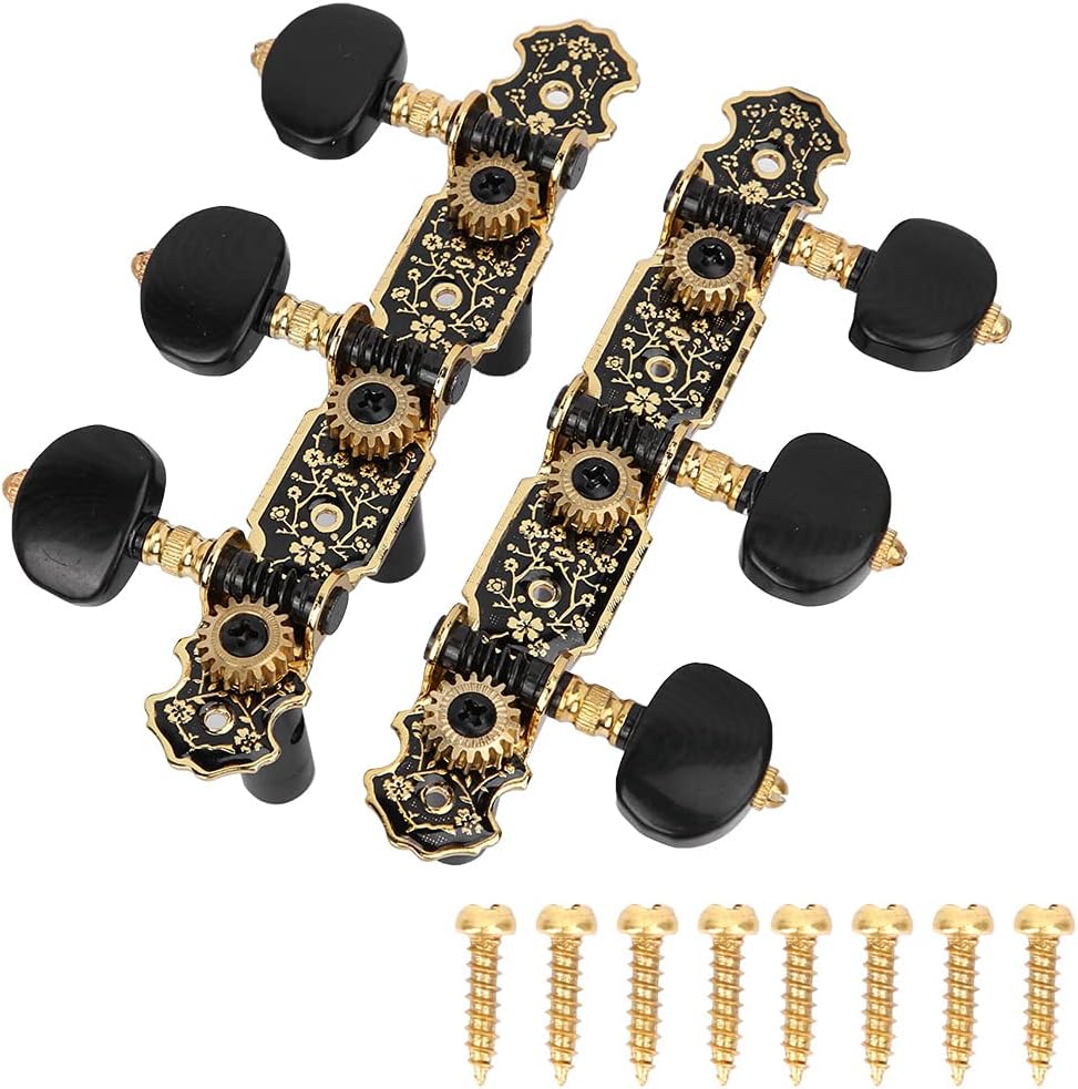 Mechaniken 3 Links 3 Rechts Stimmschlüssel für Klassische Gitarre Wirbel 1:18 Saitenstimmer Ersatzte
