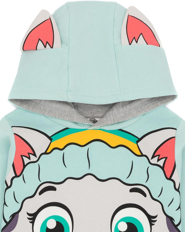 PAW PATROL Kids Hoodie Chase Marshall Skye Everest ODER Rubble 3D Ohren Pullover 4-5 Jahre Everest,