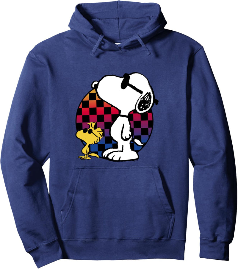 Peanuts - Snoopy Checkered Rainbow Pullover Hoodie