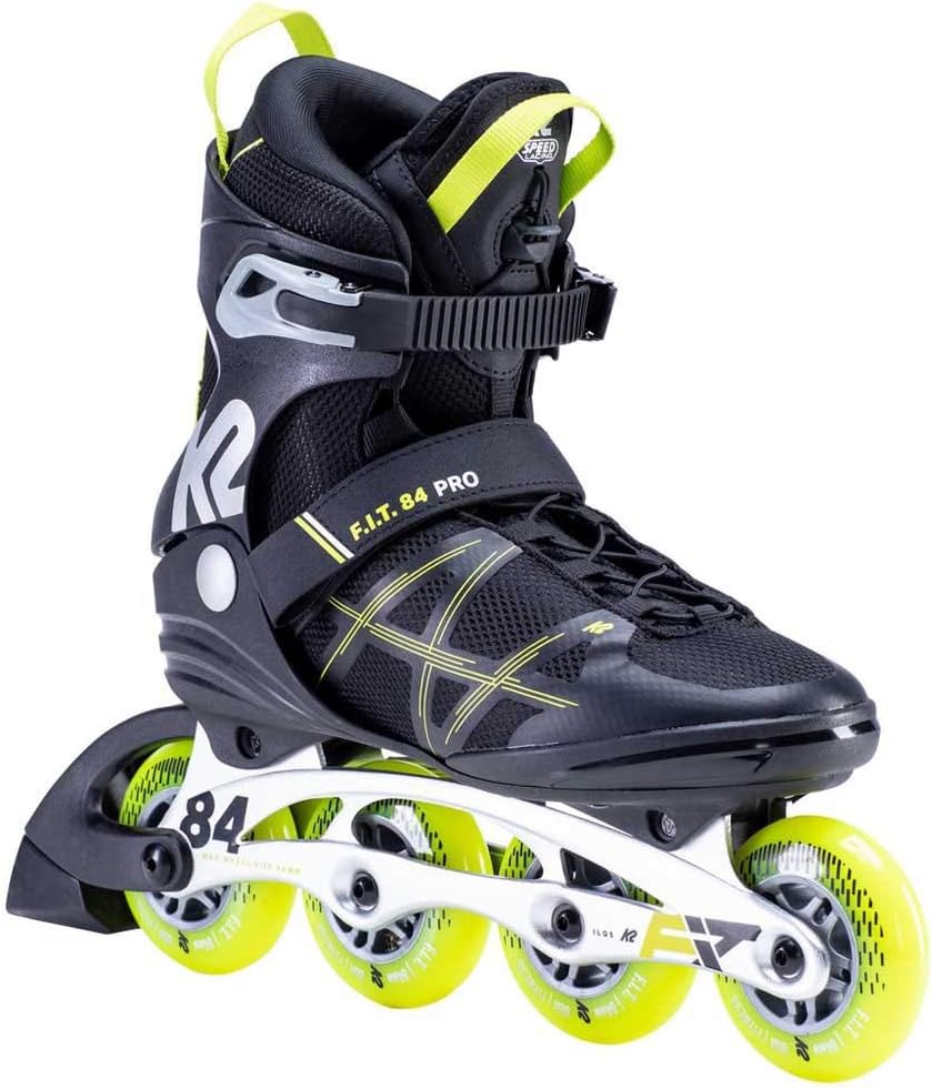 K2 Herren F.i.t. 84 Pro Inline Skates EU: 40 (UK: 6.5 / US: 7.5) Black - Yellow, EU: 40 (UK: 6.5 / U