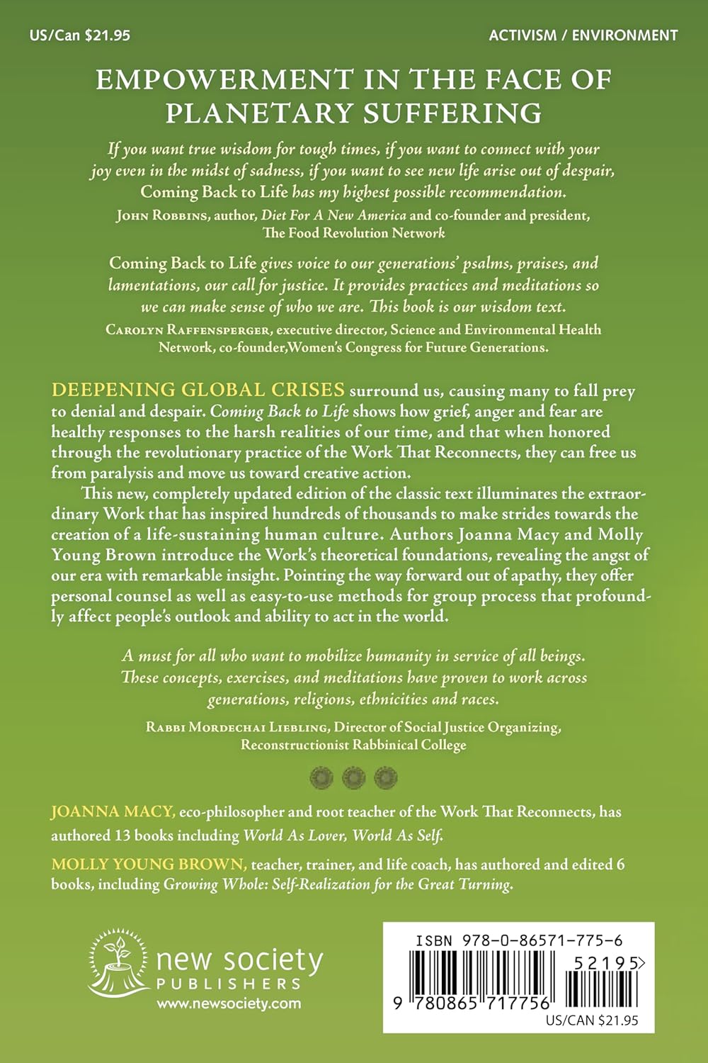 Coming Back to Life: The Updated Guide to the Work That Reconnects, Taschenbuch
