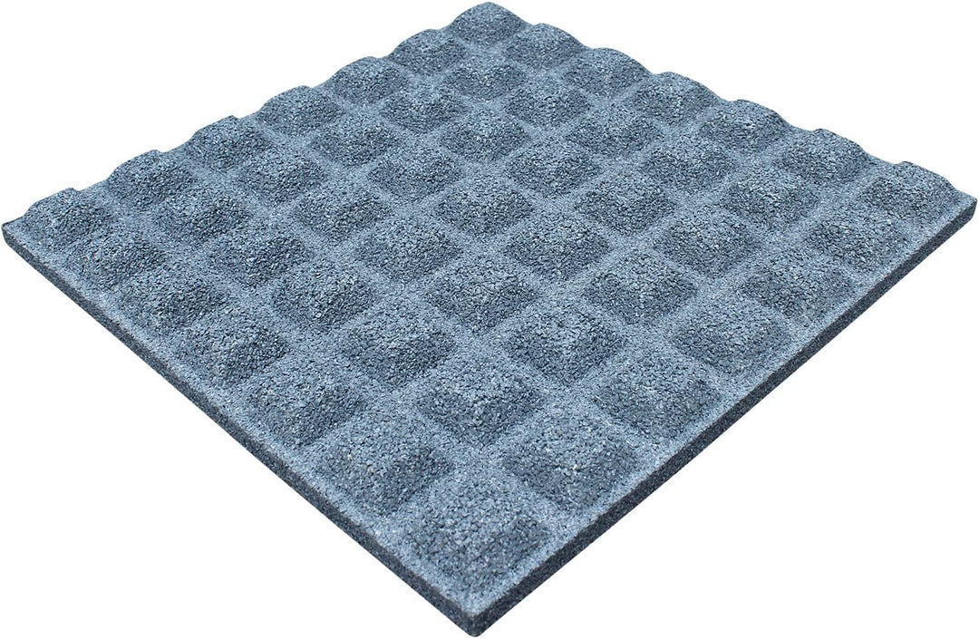 6X Fallschutzmatten 50x50x4cm Grau Spielplatz Gummi Kletterturm Rutsche Pool Schaukel