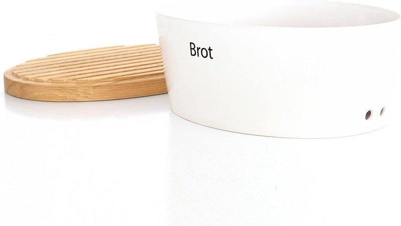 440s.de Brottopf aus Keramik mit Holzdeckel, ca. 30 x 23 x 13,5 cm | CON-03930000