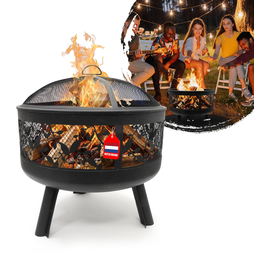 Feuerkorb Alna - Feuerschalen für den Garten - Feuerstelle Outdoor &amp; Feuertonne - Feuerschale aus La