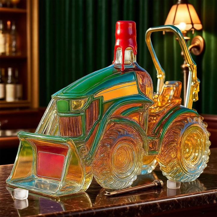 Whiskyflaschen - 3D-Weindekanter in Traktorform - Deko Aufbewahrung für Wohnzimmerschrank Haushalt G