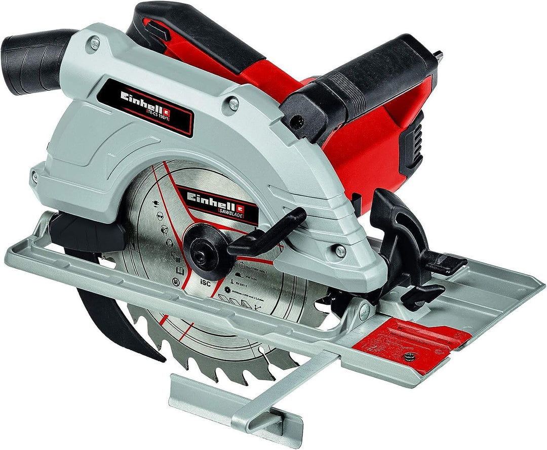 Einhell Handkreissäge TE-CS 190/1 (1.500 W, 5.500 min-1, werkzeuglose Einstellung, grosser Griffbüge