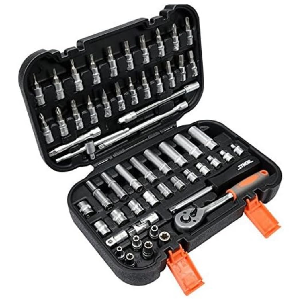 Sthor 58643 – Werkzeug-Set 1/4 Zoll, 56-teilig